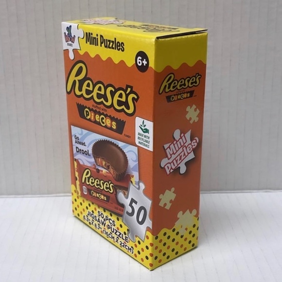 Reese's Pieces " Peanut Butter Chocolate Time " 50 piece mini puzzle - Picture 4 of 4